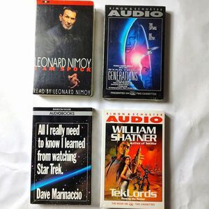 4 New Star Trek Related Audiobooks on Cassette Vintage Sealed